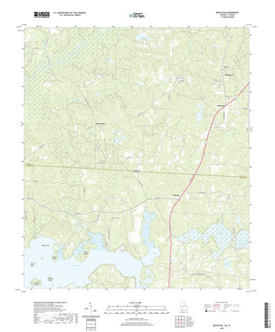 United States Geological Survey Beachton, GA (2020, 24000-Scale) digital map