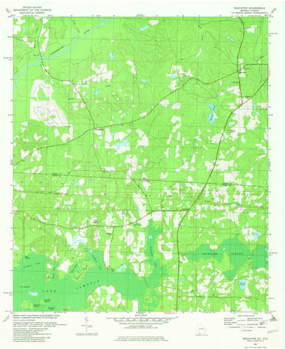 United States Geological Survey Beachton, GA-FL (1982, 24000-Scale) digital map