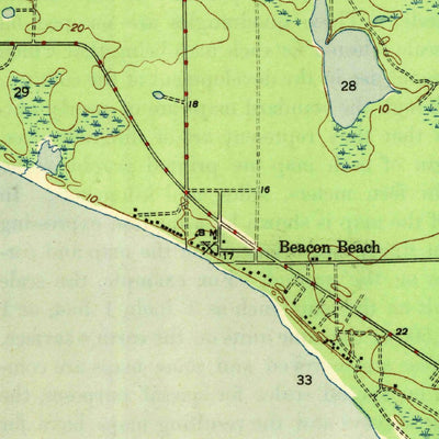 United States Geological Survey Beacon Beach, FL (1943, 31680-Scale) digital map
