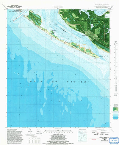 United States Geological Survey Beacon Beach, FL (1982, 24000-Scale) digital map