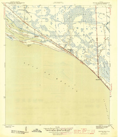 United States Geological Survey Beacon Hill, FL (1944, 31680-Scale) digital map