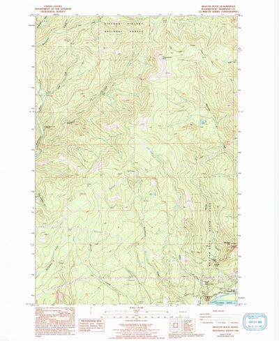United States Geological Survey Beacon Rock, WA (1986, 24000-Scale) digital map