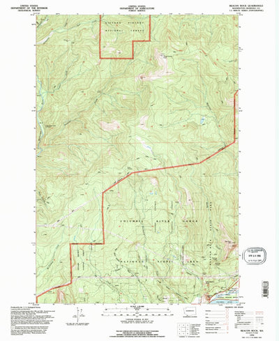 United States Geological Survey Beacon Rock, WA (1994, 24000-Scale) digital map