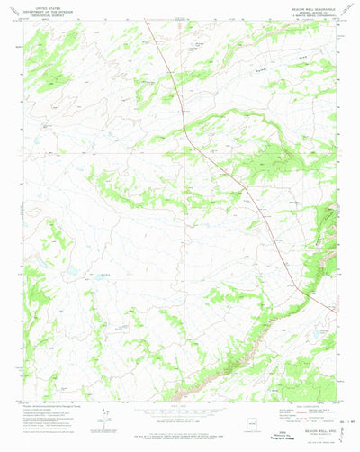 United States Geological Survey Beacon Well, AZ (1972, 24000-Scale) digital map