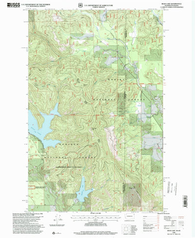 United States Geological Survey Bead Lake, WA-ID (1996, 24000-Scale) digital map