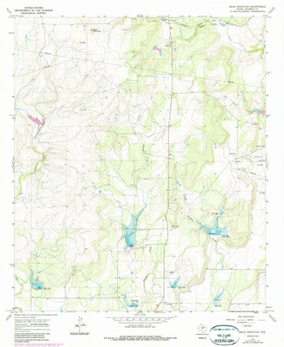 United States Geological Survey Bead Mountain, TX (1967, 24000-Scale) digital map