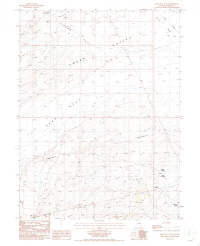United States Geological Survey Bean Flat East, NV (1986, 24000-Scale) digital map