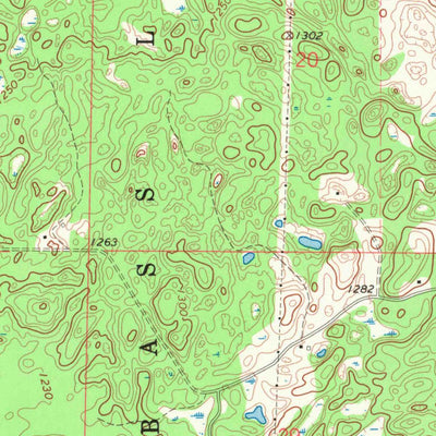 United States Geological Survey Bean Lake, WI (1971, 24000-Scale) digital map