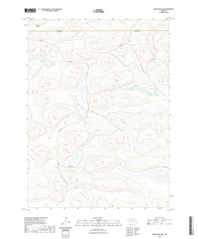 United States Geological Survey Bean Soup Lake, NE (2021, 24000-Scale) digital map