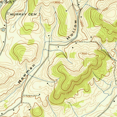 United States Geological Survey Bean Station, TN (1938, 24000-Scale) digital map