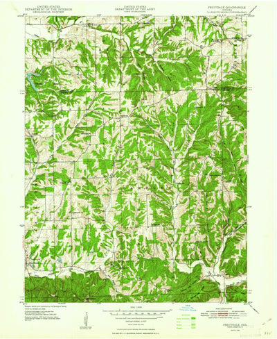United States Geological Survey Beanblossom, IN (1948, 24000-Scale) digital map