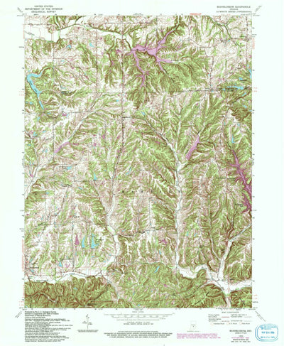 United States Geological Survey Beanblossom, IN (1962, 24000-Scale) digital map