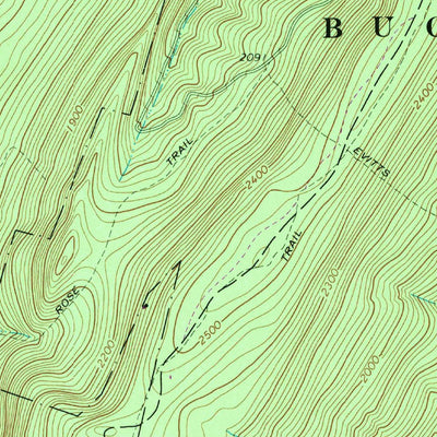 United States Geological Survey Beans Cove, PA (1967, 24000-Scale) digital map