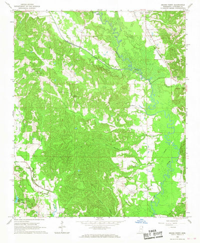United States Geological Survey Beans Ferry, MS (1966, 24000-Scale) digital map