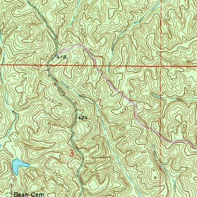 United States Geological Survey Beans Ferry, MS (1992, 24000-Scale) digital map