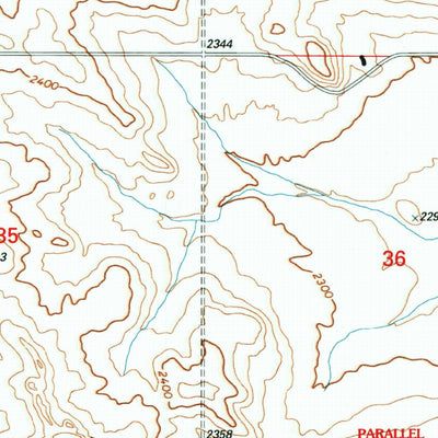 United States Geological Survey Bear Butte, ND (1997, 24000-Scale) digital map