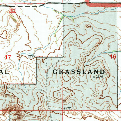 United States Geological Survey Bear Butte, ND (1997, 24000-Scale) digital map