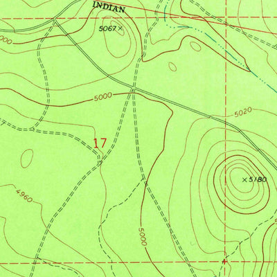 United States Geological Survey Bear Butte, OR (1968, 24000-Scale) digital map