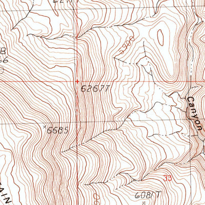 United States Geological Survey Bear Buttes, NV (1990, 24000-Scale) digital map