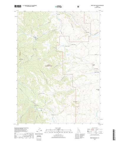 United States Geological Survey Bear Camp Gulch, ID (2020, 24000-Scale) digital map
