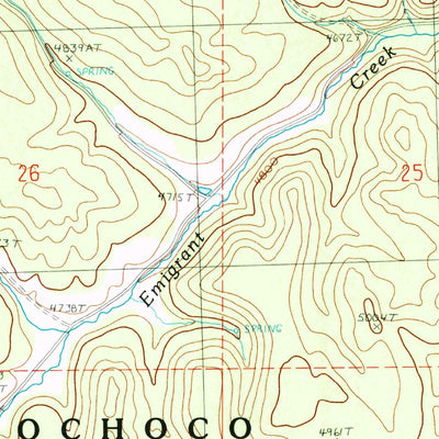 United States Geological Survey Bear Canyon Butte, OR (1990, 24000-Scale) digital map