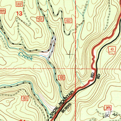 United States Geological Survey Bear Canyon Butte, OR (1992, 24000-Scale) digital map
