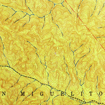 United States Geological Survey Bear Canyon, CA (1949, 24000-Scale) digital map