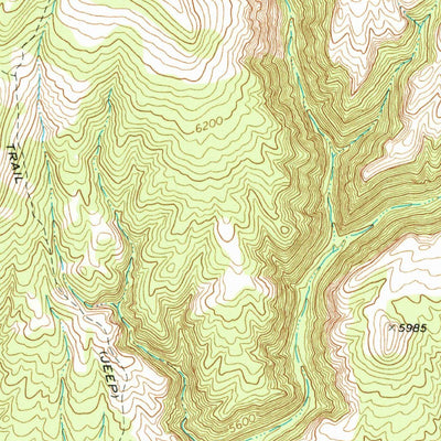 United States Geological Survey Bear Canyon, MT-WY (1969, 24000-Scale) digital map
