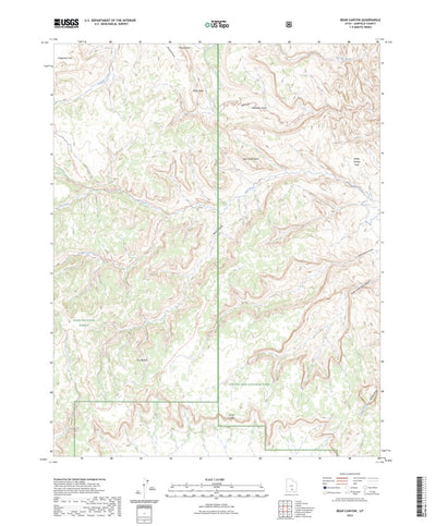 United States Geological Survey Bear Canyon, UT (2023, 24000-Scale) digital map