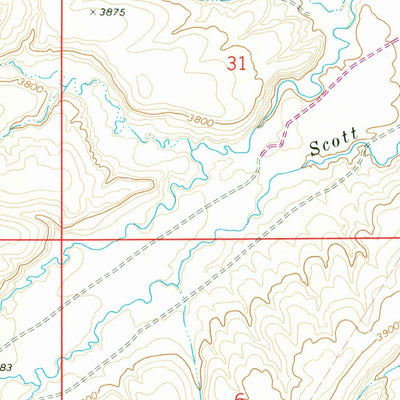 United States Geological Survey Bear Coulee, MT (1968, 24000-Scale) digital map