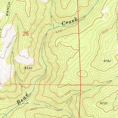 United States Geological Survey Bear Creek, CO (1969, 24000-Scale) digital map