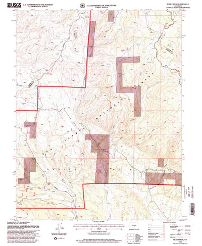 United States Geological Survey Bear Creek, CO (1994, 24000-Scale) digital map