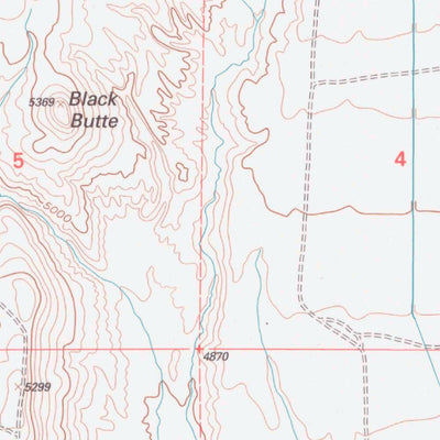 United States Geological Survey Bear Creek Ranch, WY (1993, 24000-Scale) digital map
