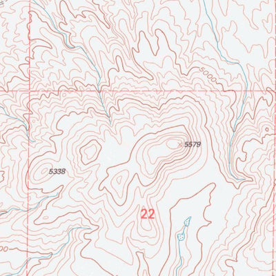 United States Geological Survey Bear Creek Ranch, WY (1993, 24000-Scale) digital map