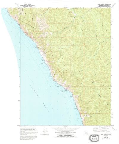 United States Geological Survey Bear Harbor, CA (1969, 24000-Scale) digital map