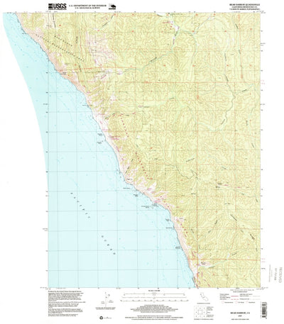 United States Geological Survey Bear Harbor, CA (1997, 24000-Scale) digital map