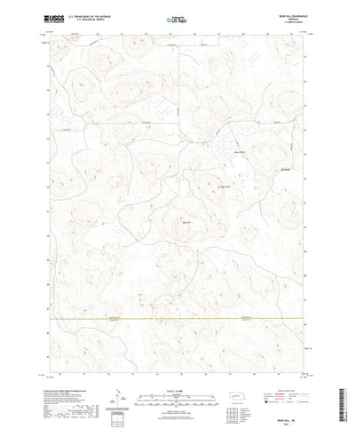 United States Geological Survey Bear Hill, NE (2021, 24000-Scale) digital map