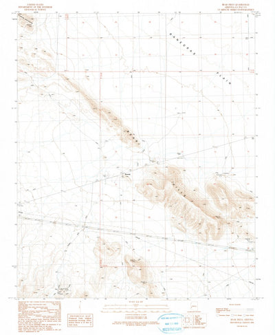 United States Geological Survey Bear Hills, AZ (1990, 24000-Scale) digital map