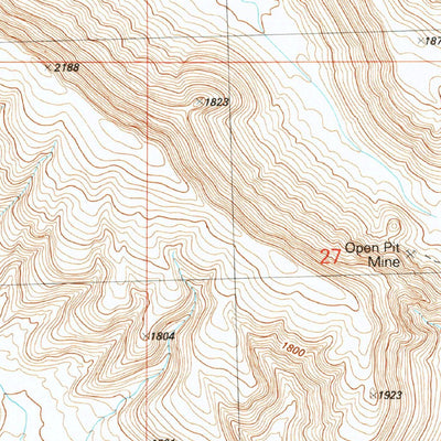 United States Geological Survey Bear Hills, AZ (1990, 24000-Scale) digital map