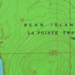 United States Geological Survey Bear Island, WI (1963, 24000-Scale) digital map