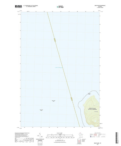 United States Geological Survey Bear Island, WI (2022, 24000-Scale) digital map