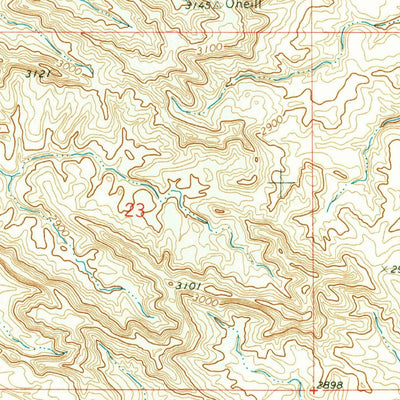 United States Geological Survey Bear Jaw Creek, MT (1969, 24000-Scale) digital map