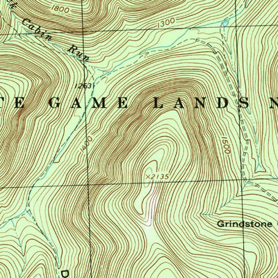 United States Geological Survey Bear Knob, PA (1998, 24000-Scale) digital map