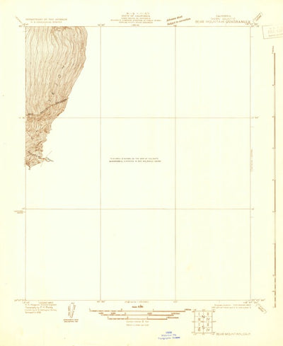 United States Geological Survey Bear Mountain, CA (1930, 31680-Scale) digital map