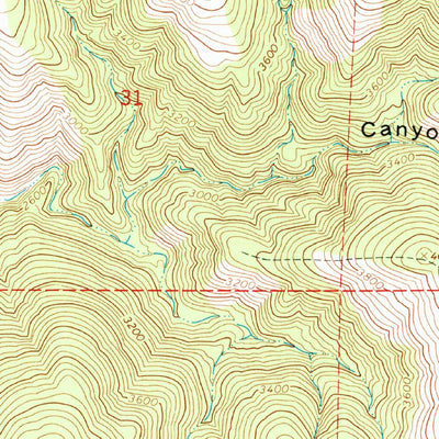 United States Geological Survey Bear Mountain, CA (1966, 24000-Scale) digital map