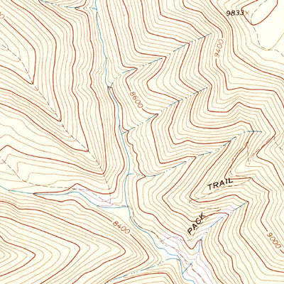 United States Geological Survey Bear Mountain, CO (1964, 24000-Scale) digital map