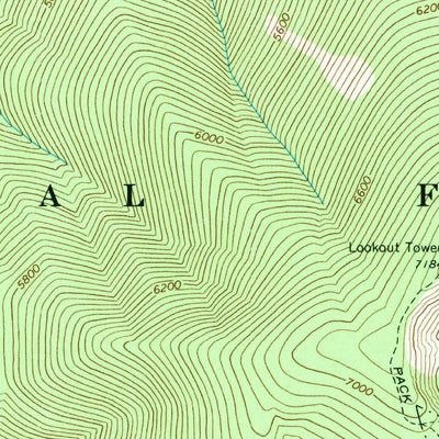 United States Geological Survey Bear Mountain, ID (1966, 24000-Scale) digital map