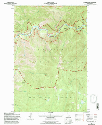 United States Geological Survey Bear Mountain, ID (1994, 24000-Scale) digital map