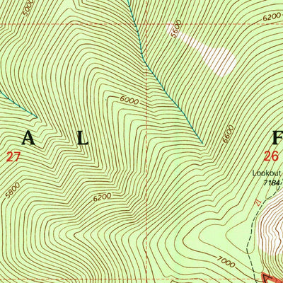 United States Geological Survey Bear Mountain, ID (1994, 24000-Scale) digital map