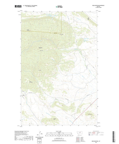 United States Geological Survey Bear Mountain, MT (2020, 24000-Scale) digital map